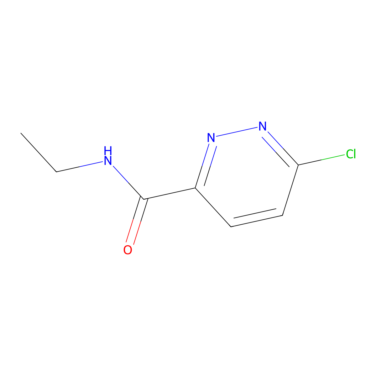 6-chloro-N-ethylpyridazine-3-carboxamide molecular structure, CAS 1178402-48-6