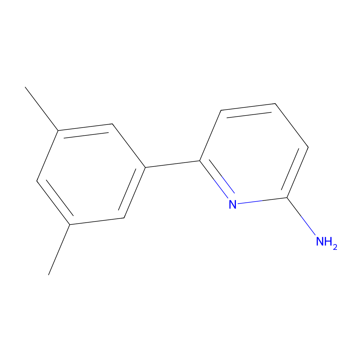 6-(3,5-Dimethylphenyl)-2-pyridinamine molecular structure, CAS 1178423-03-4