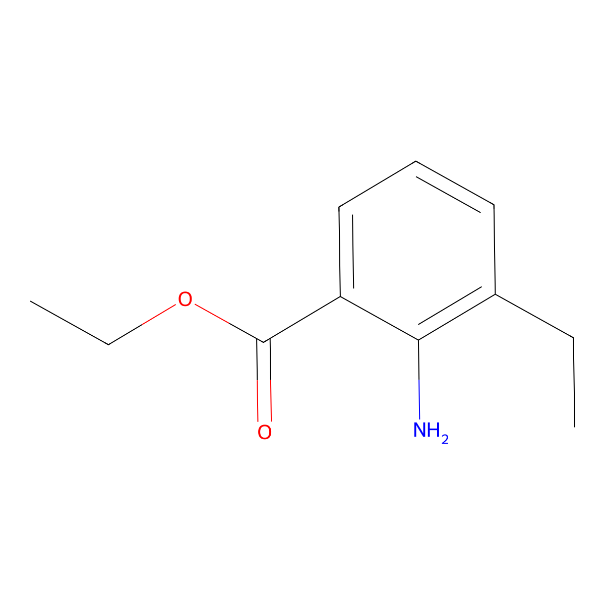 Ethyl 2-amino-3-ethylbenzoate molecular structure, CAS 1178424-16-2