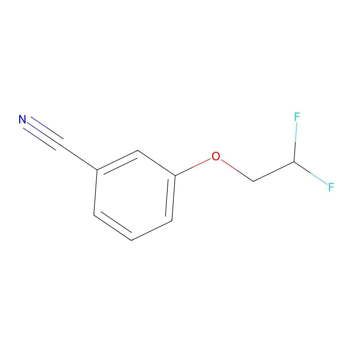 3-(2,2-Difluoroethoxy)benzonitrile molecular structure, CAS 1178425-73-4
