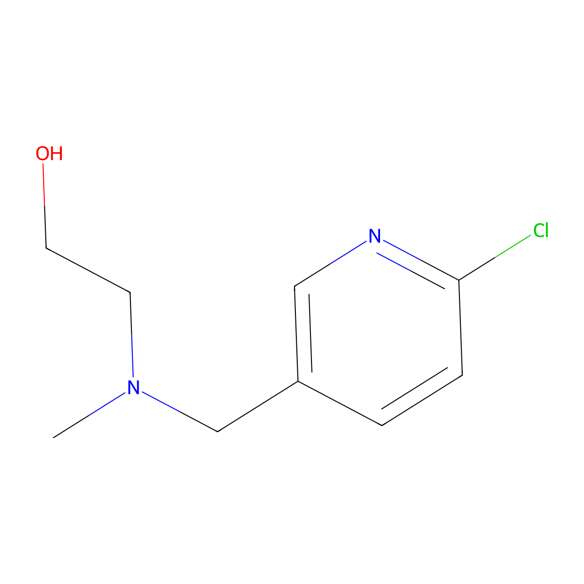 2-[(6-Chloro-pyridin-3-ylmethyl)-methyl-amino]-ethanol molecular structure, CAS 1178432-93-3