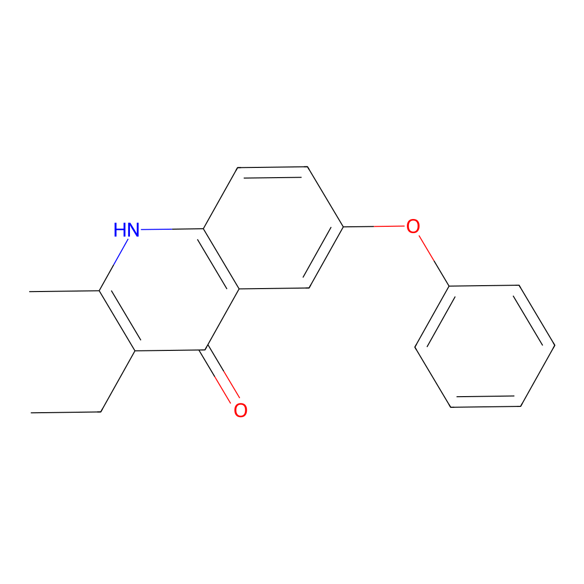 3-Ethyl-2-methyl-6-phenoxy-1,4-dihydroquinolin-4-one molecular structure, CAS 1178442-52-8
