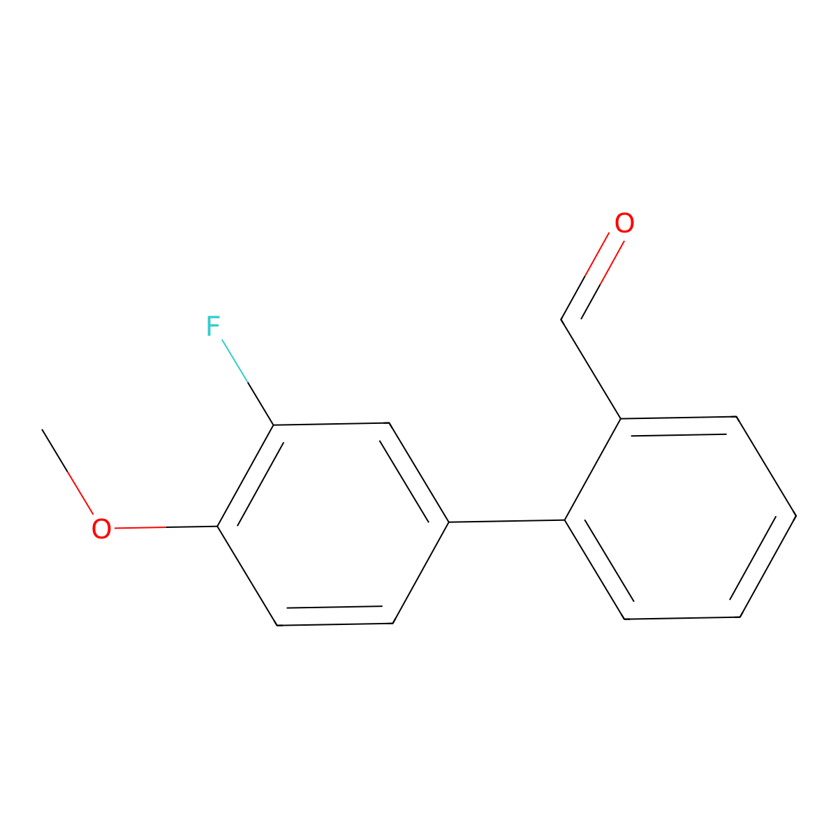 3'-Fluoro-4'-methoxy-[1,1'-biphenyl]-2-carbaldehyde molecular structure, CAS 1178443-36-1