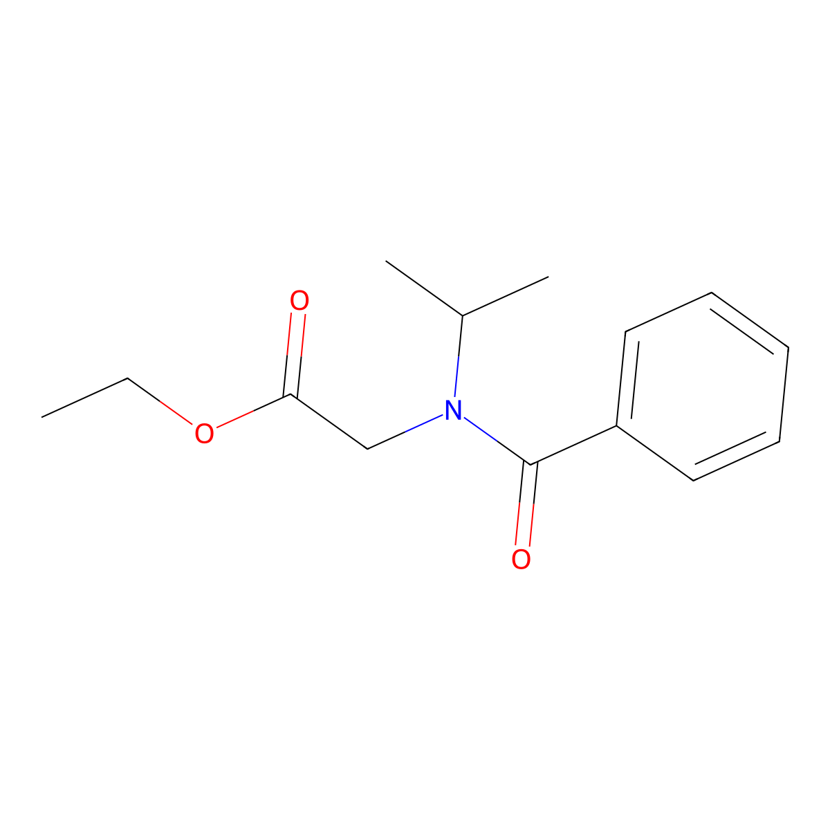Ethyl 2-(N-isopropylbenzamido)acetate molecular structure, CAS 1178444-23-9