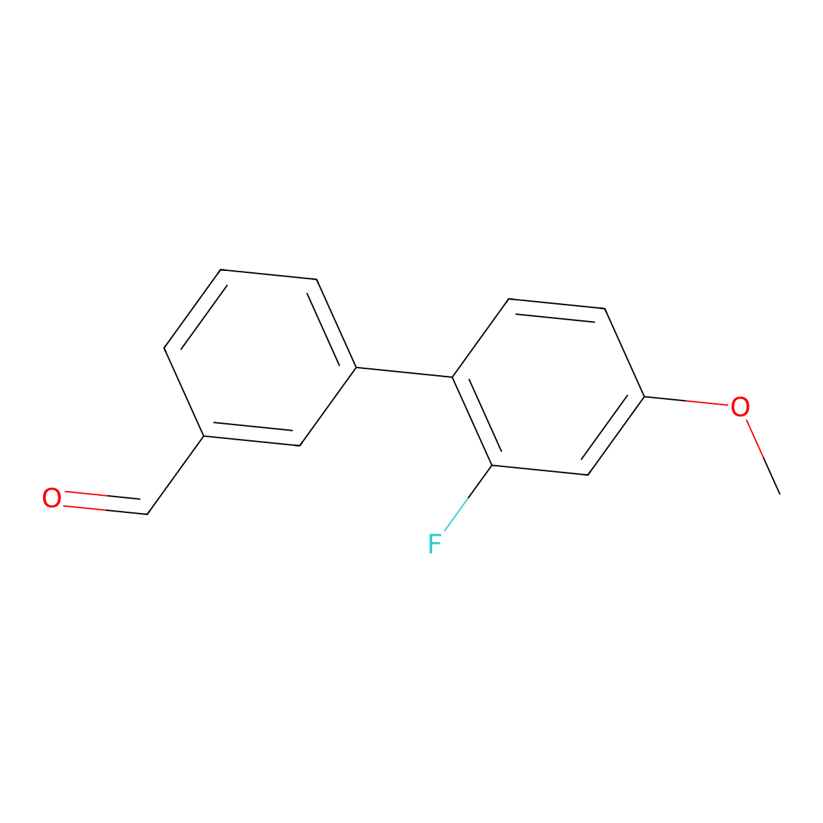 2'-Fluoro-4'-methoxy-[1,1'-biphenyl]-3-carbaldehyde molecular structure, CAS 1178444-33-1