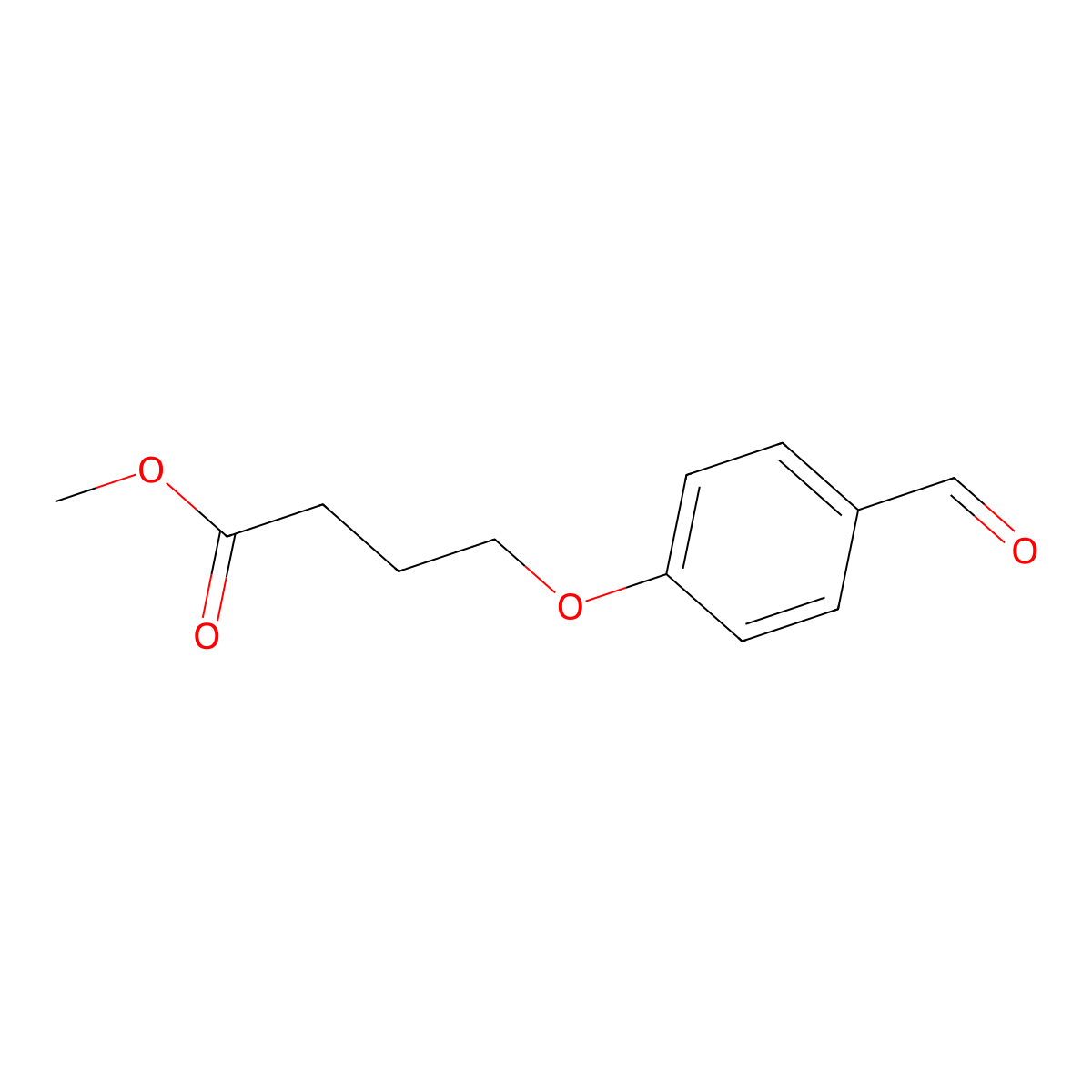 4-(4-Formylphenoxy)butyric acid methyl ester molecular structure, CAS 117846-66-9