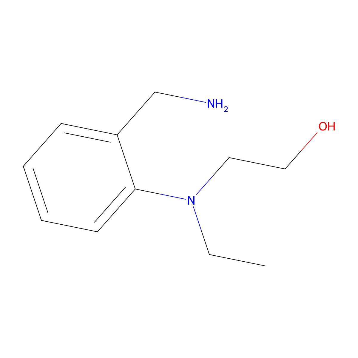 2-[2-(Aminomethyl)(ethyl)anilino]-1-ethanol molecular structure, CAS 1178469-53-8