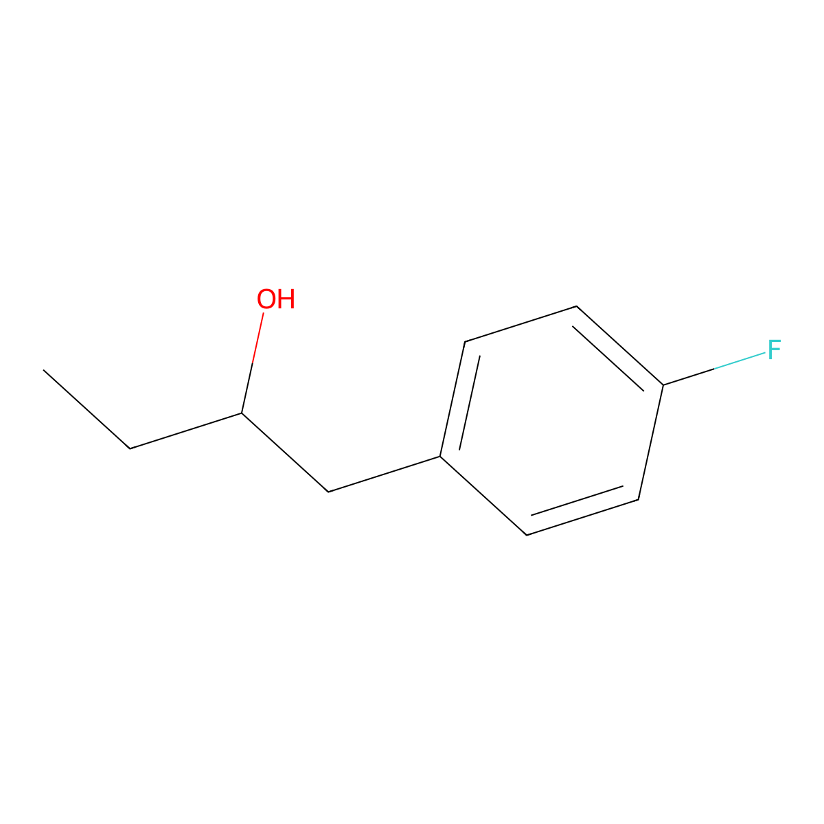 1-(4-Fluorophenyl)butan-2-ol molecular structure, CAS 1178477-11-6
