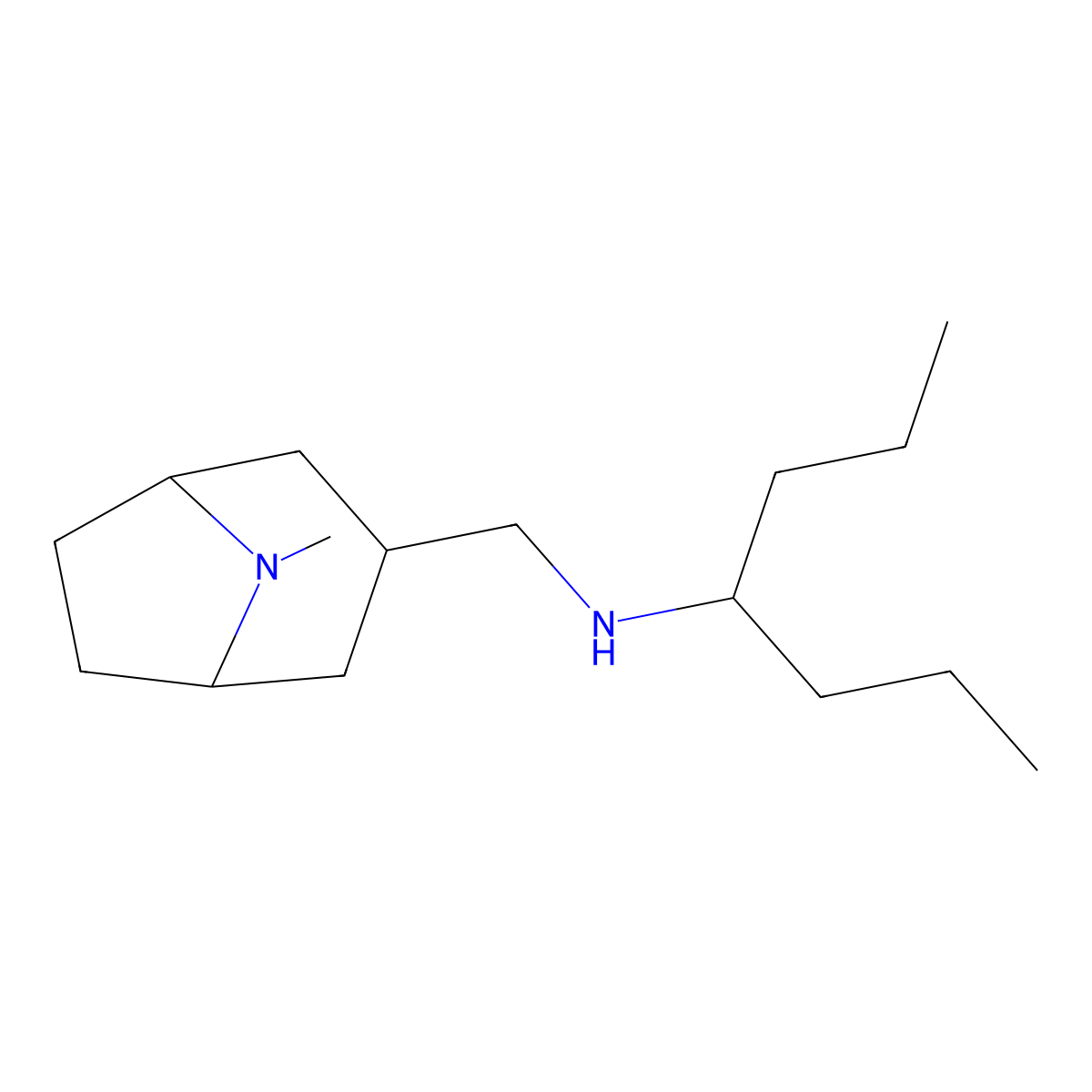 (Heptan-4-yl)({8-methyl-8-azabicyclo[3.2.1]octan-3-yl}methyl)amine molecular structure, CAS 1178501-62-6