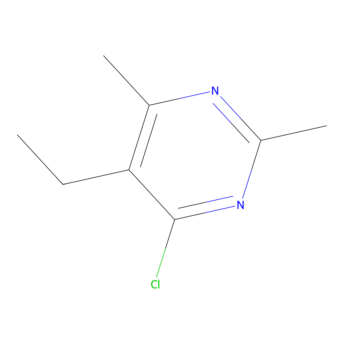 4-Chloro-5-ethyl-2,6-dimethylpyrimidine molecular structure, CAS 1178504-57-8