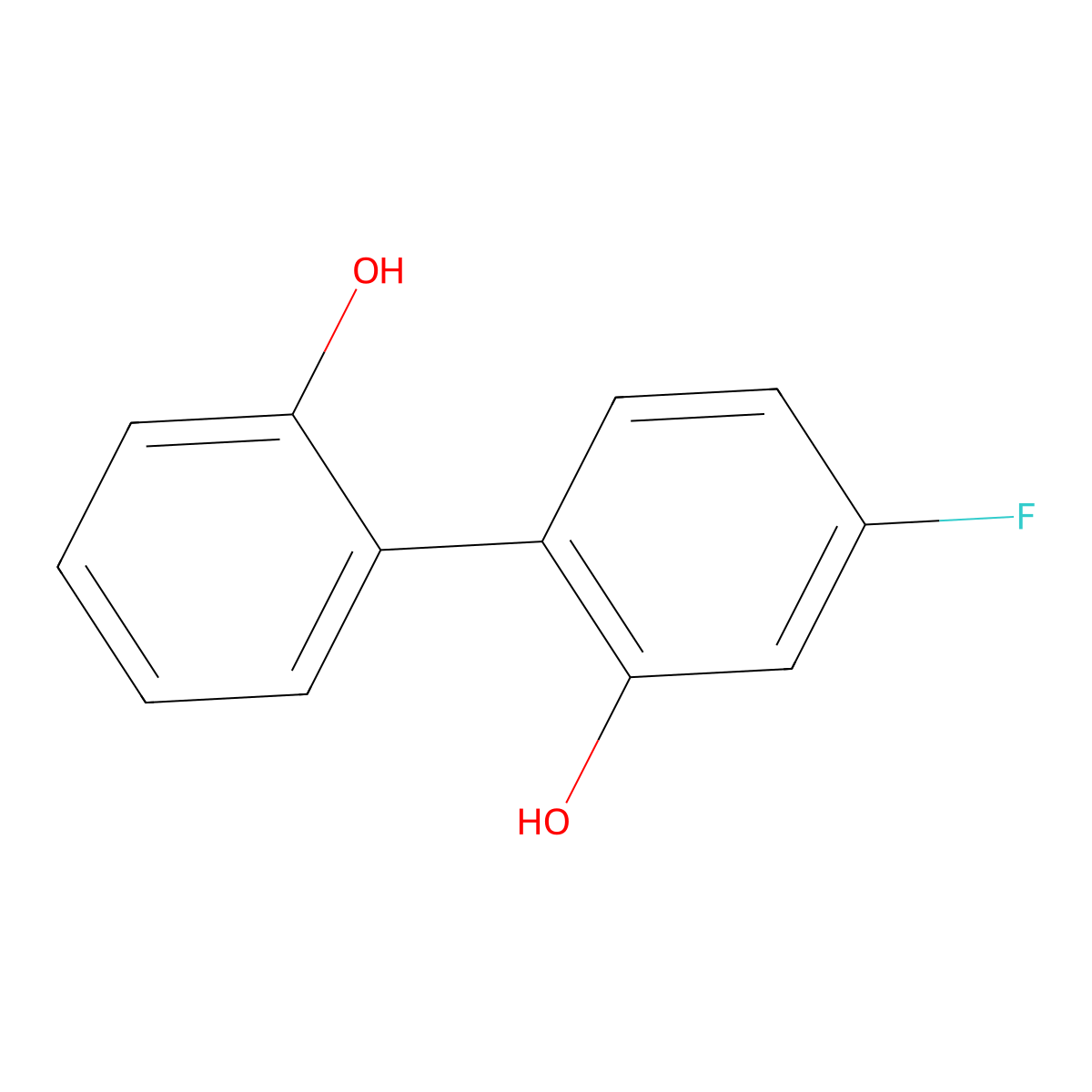 2-(4-Fluoro-2-hydroxyphenyl)phenol molecular structure, CAS 1178514-00-5