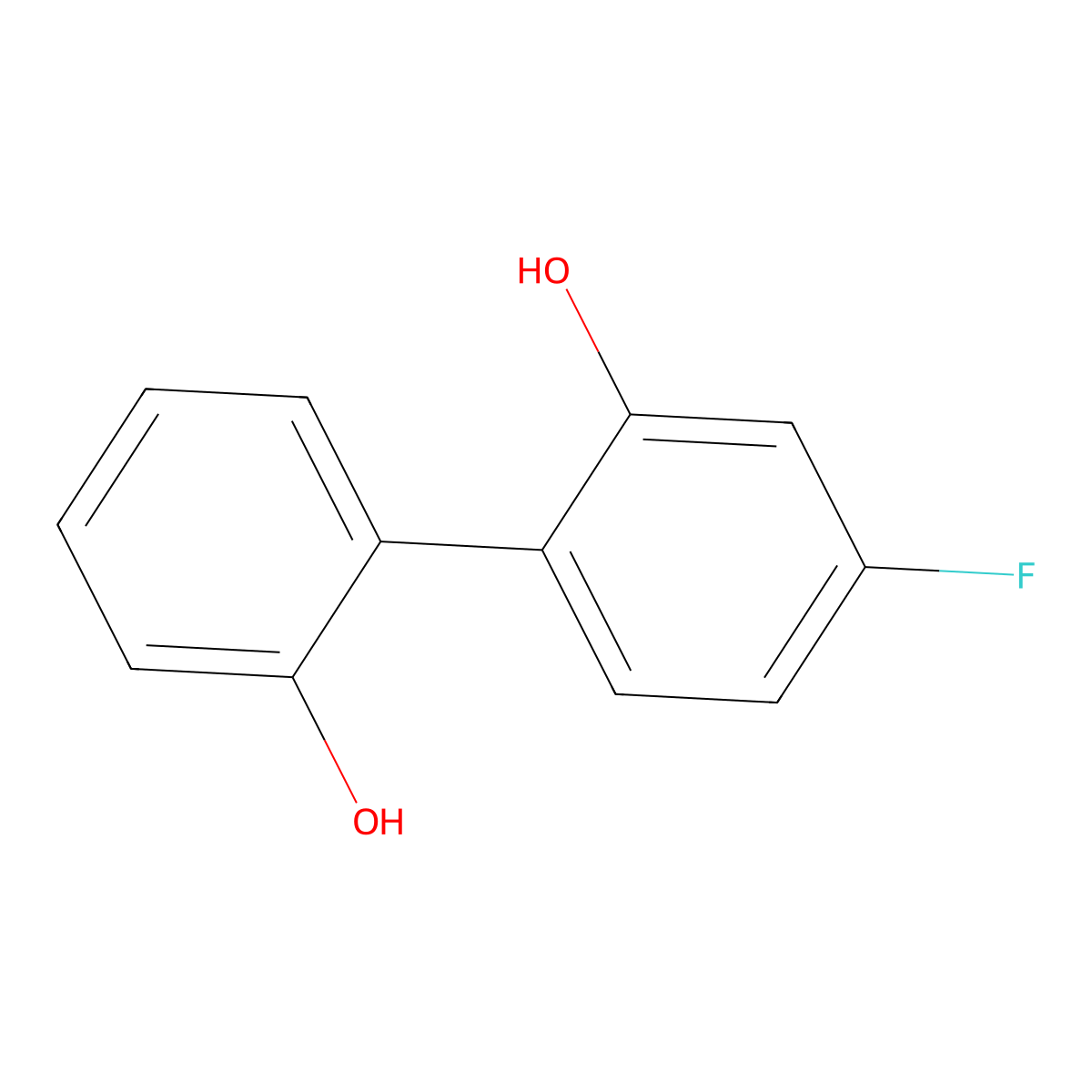 2-(4-Fluoro-2-hydroxyphenyl)phenol molecular structure, CAS 1178514-00-5