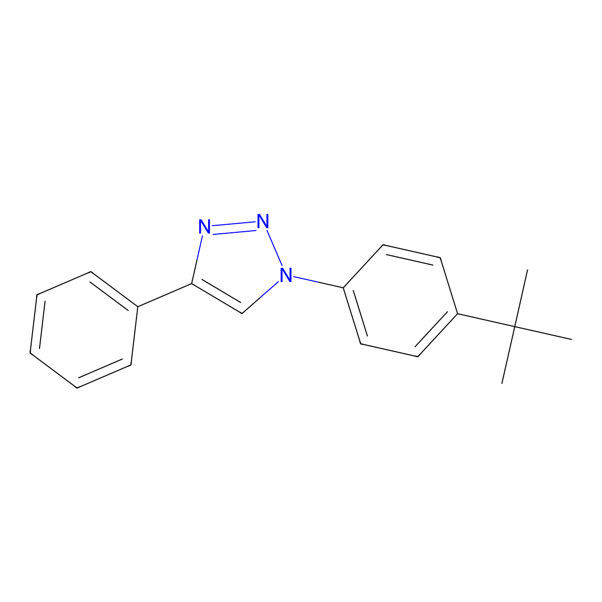1-(4-tert-Butylphenyl)-4-phenyl-1H-1,2,3-triazole molecular structure, CAS 1178538-57-2