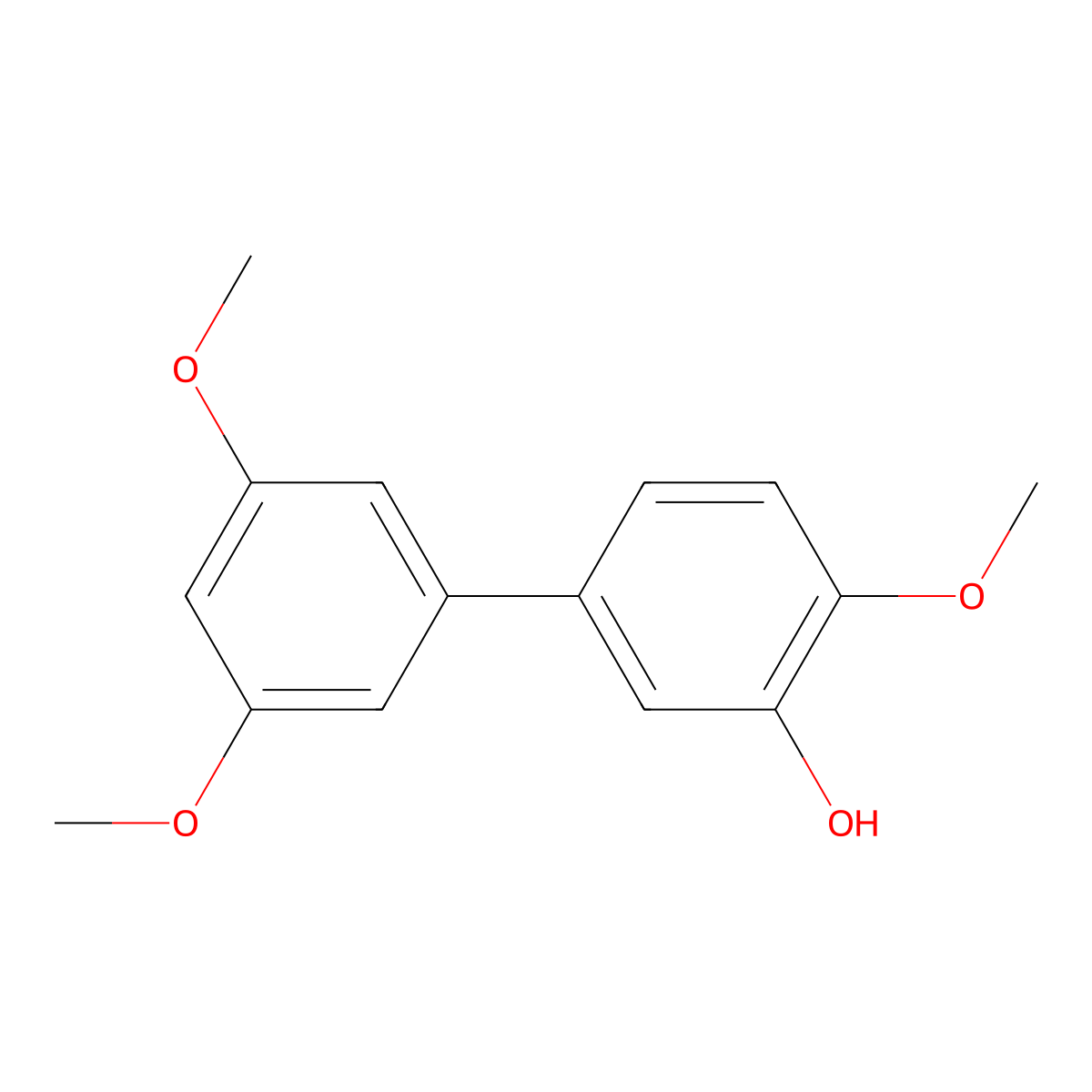 5-(3,5-Dimethoxyphenyl)-2-methoxyphenol molecular structure, CAS 1178546-17-2