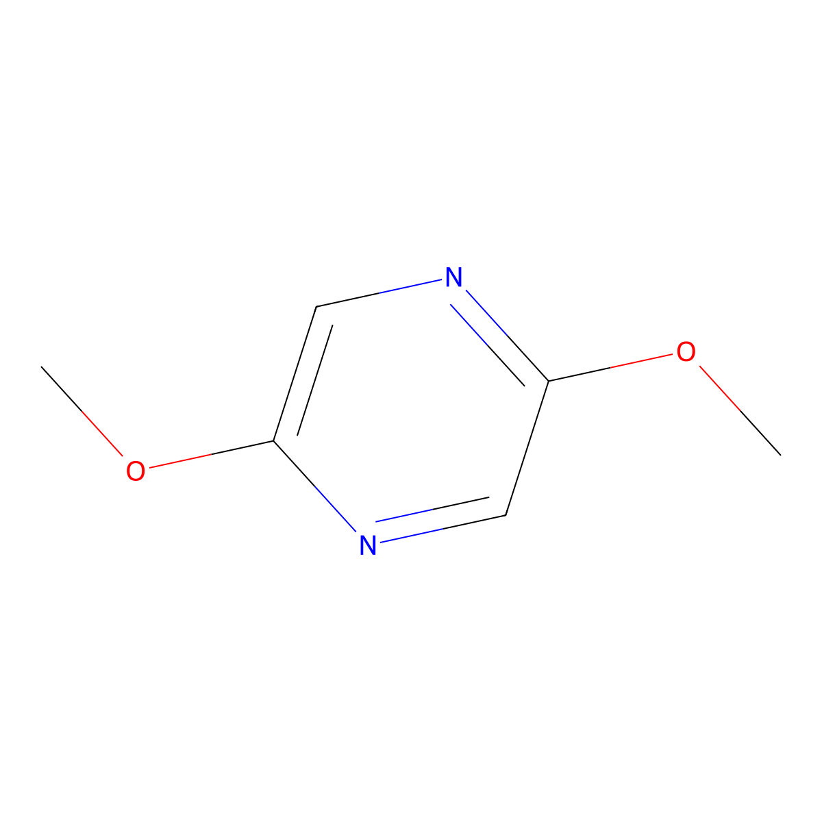 2,5-Dimethoxypyrazine molecular structure, CAS 117856-61-8