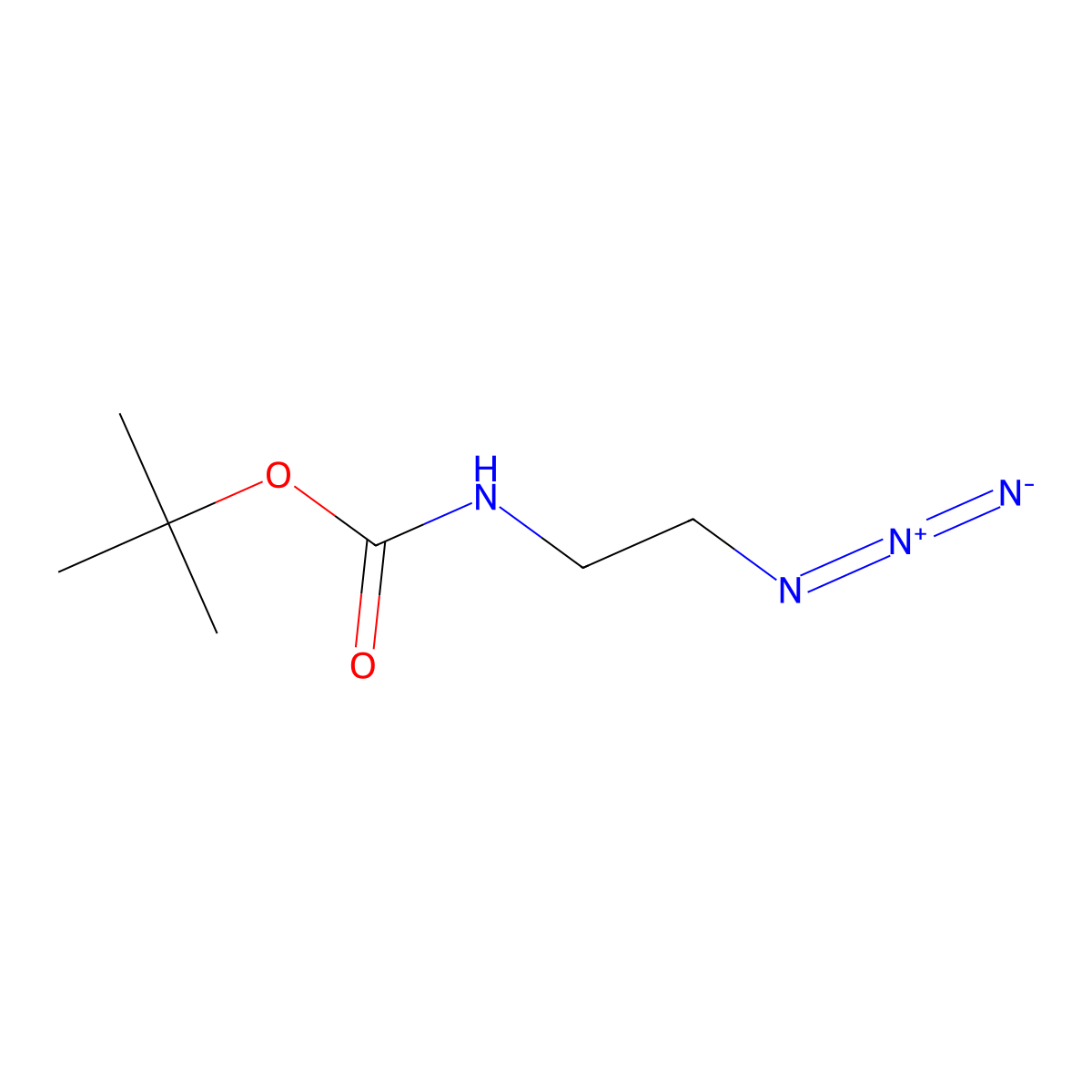 tert-Butyl (2-azidoethyl)carbamate molecular structure, CAS 117861-38-8