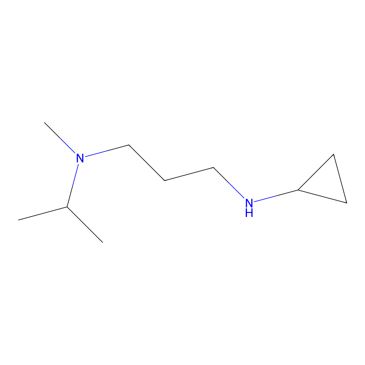 N-{3-[methyl(propan-2-yl)amino]propyl}cyclopropanamine molecular structure, CAS 1178614-03-3