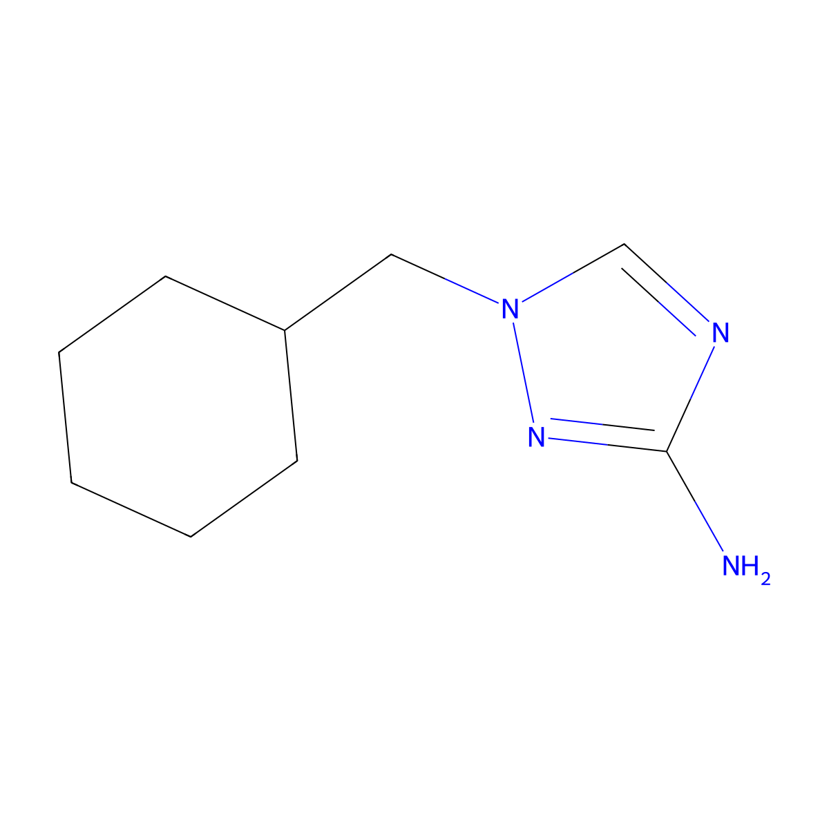 1-(Cyclohexylmethyl)-1H-1,2,4-triazol-3-amine molecular structure, CAS 1178634-70-2