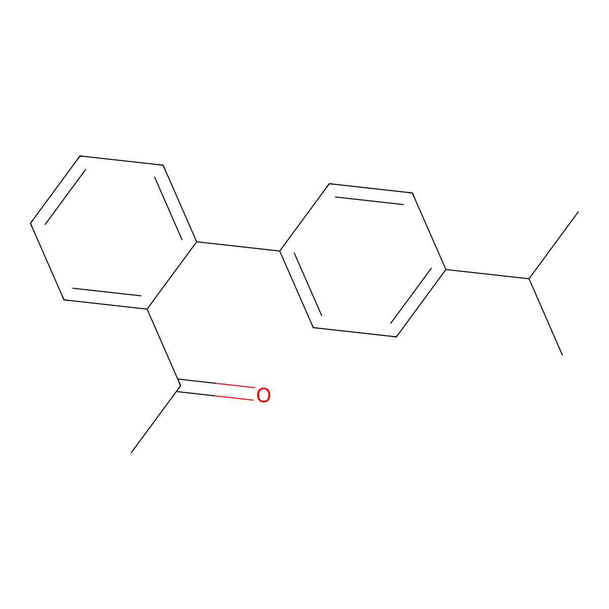 1-[4'-(1-Methylethyl)[1,1'-biphenyl]-2-yl]ethanone molecular structure, CAS 1178637-84-7