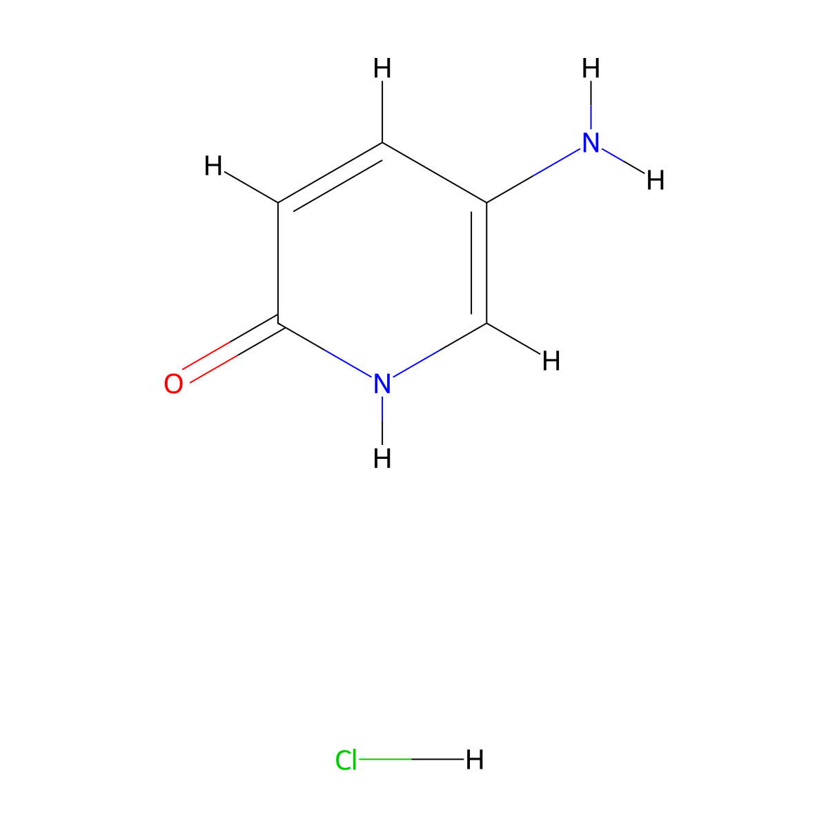 5-Aminopyridin-2(1H)-one--hydrogen chloride (1/1) molecular structure, CAS 117865-72-2