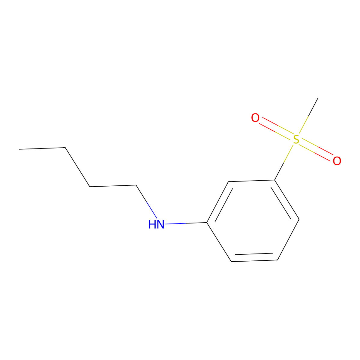 N-Butyl-3-methanesulfonylaniline molecular structure, CAS 1178680-61-9