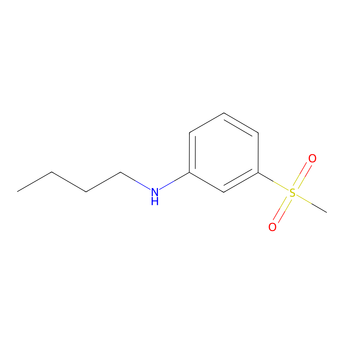 N-Butyl-3-methanesulfonylaniline molecular structure, CAS 1178680-61-9