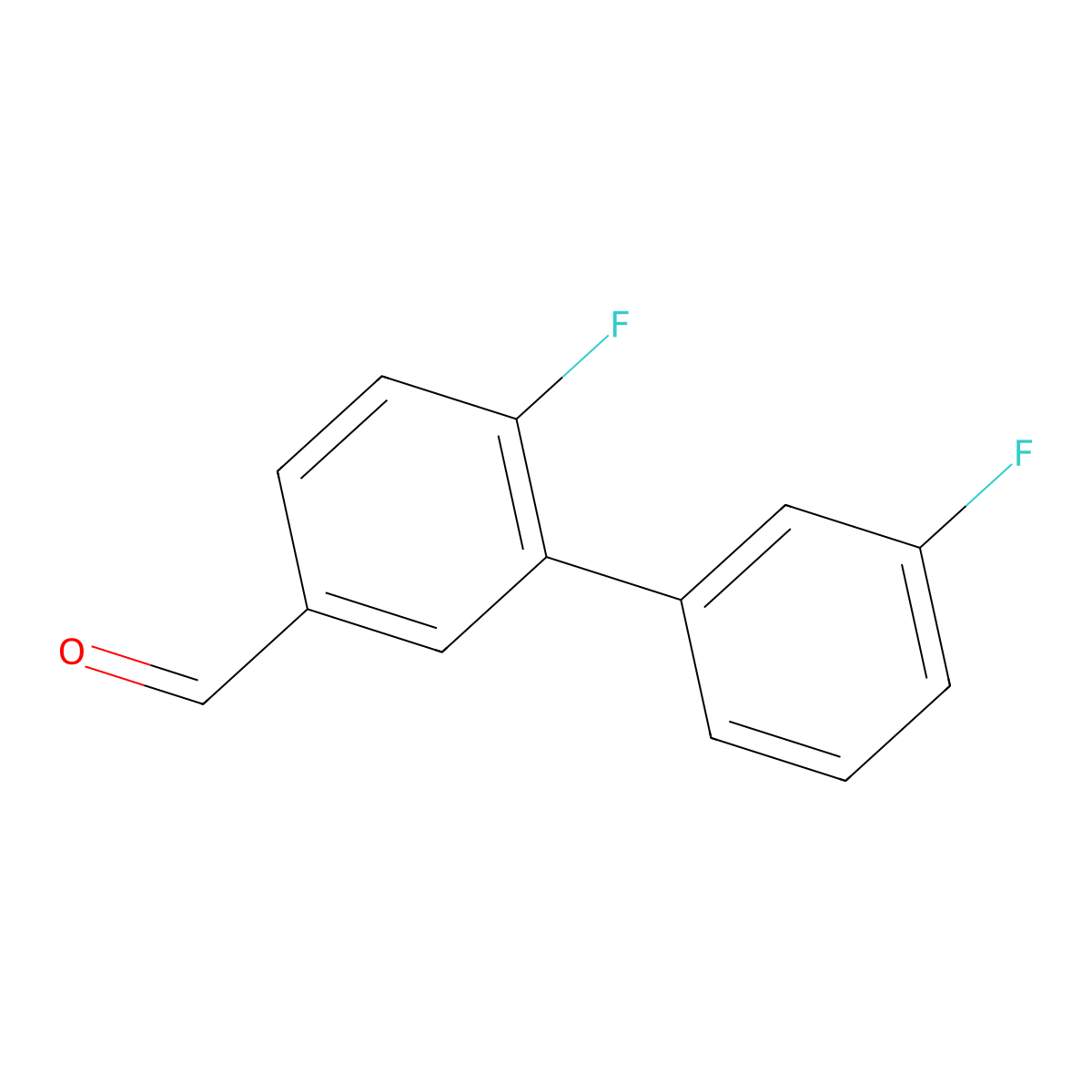 3',6-Difluoro-[1,1'-biphenyl]-3-carbaldehyde molecular structure, CAS 1178690-77-1