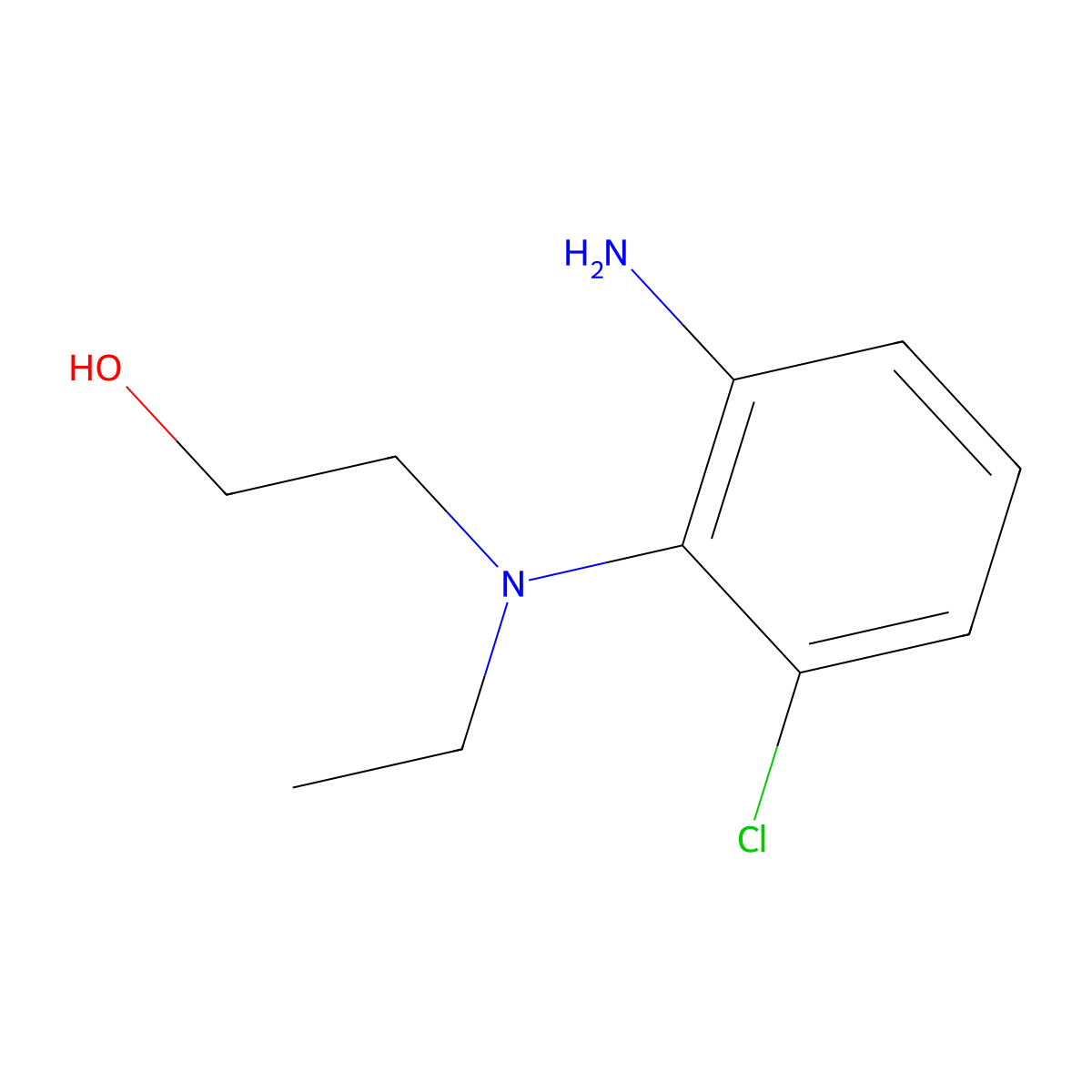 2-((2-Amino-6-chlorophenyl)(ethyl)amino)ethanol molecular structure, CAS 1178691-25-2