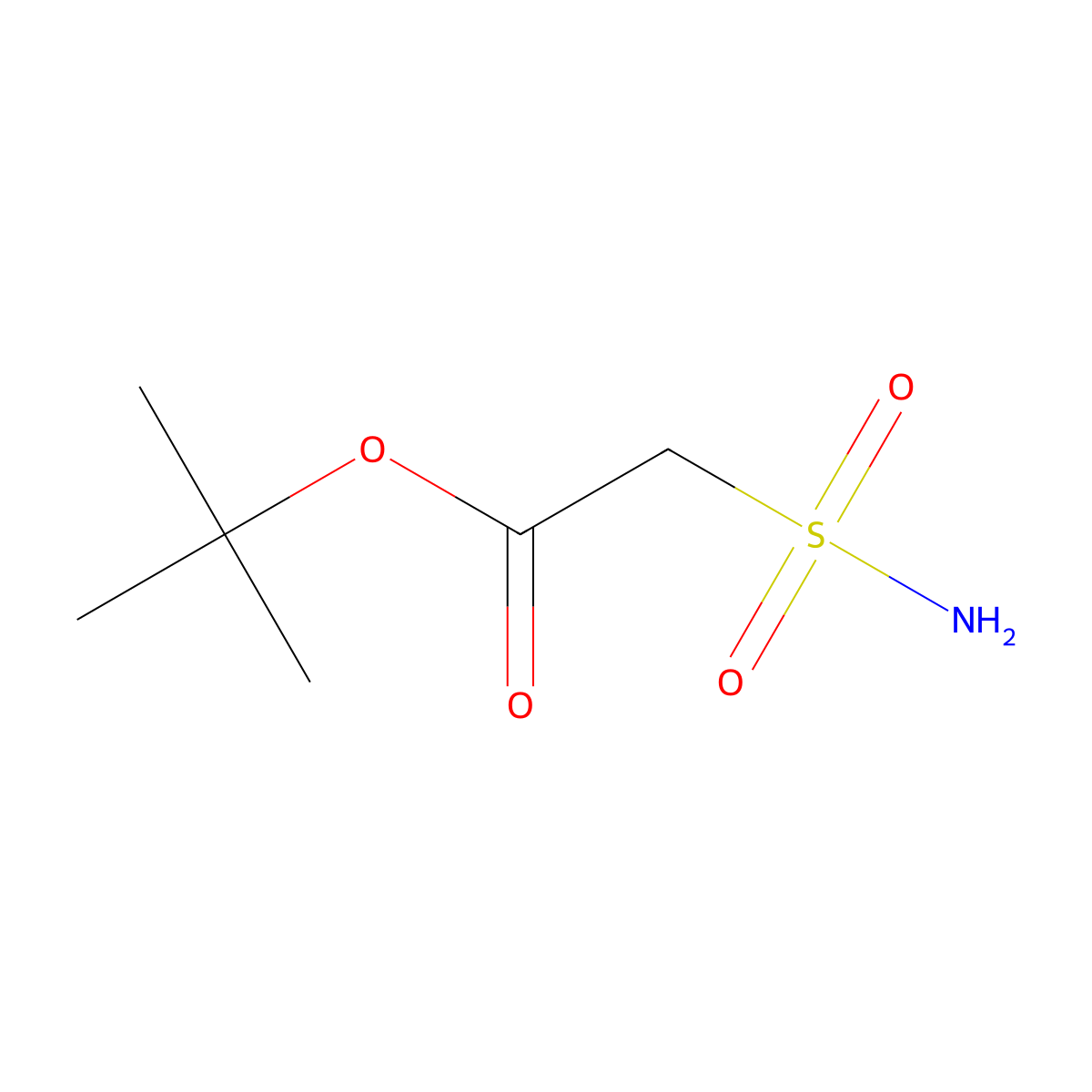 Tert-butyl 2-sulfamoylacetate molecular structure, CAS 1178701-12-6