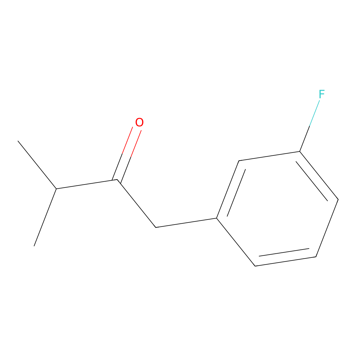 1-(3-Fluorophenyl)-3-methylbutan-2-one molecular structure, CAS 1178714-08-3