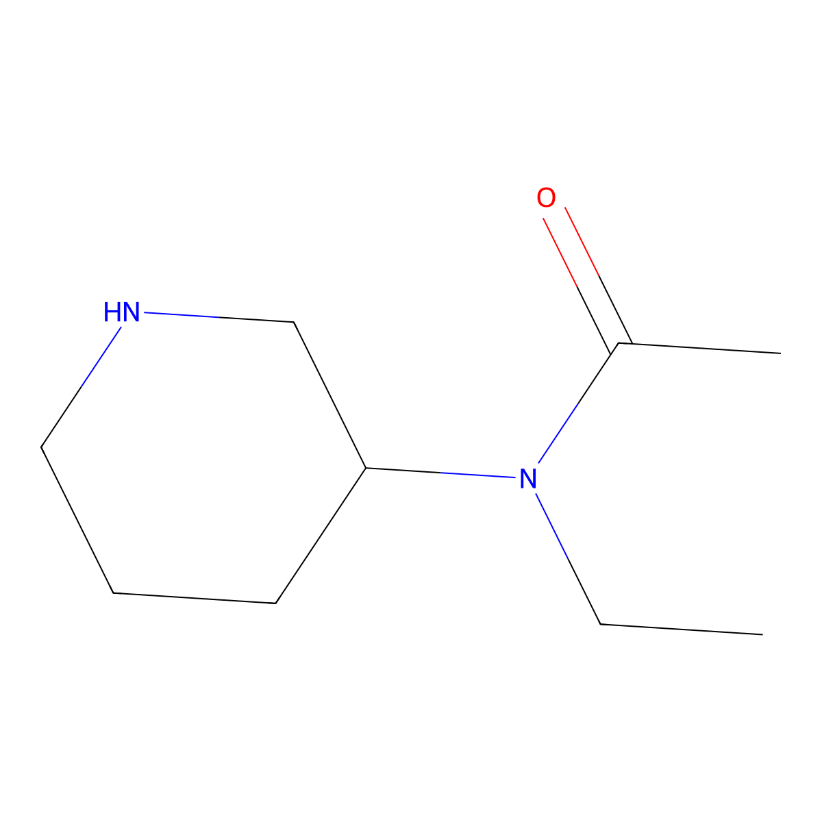 N-Ethyl-N-piperidin-3-yl-acetamide molecular structure, CAS 1178721-31-7