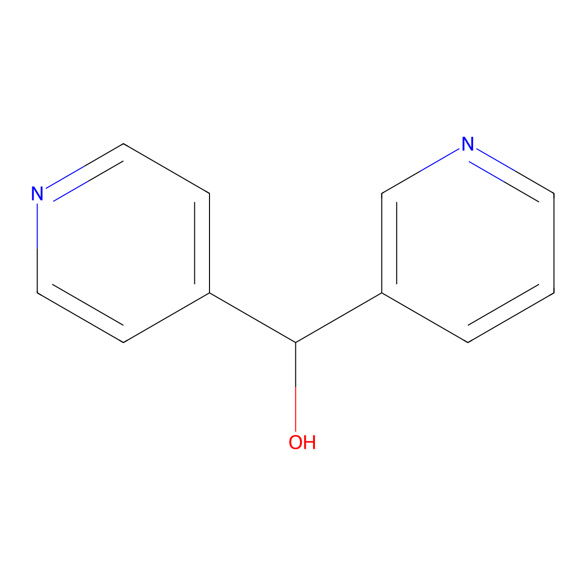 Pyridin-3-yl(pyridin-4-yl)methanol molecular structure, CAS 1178728-34-1