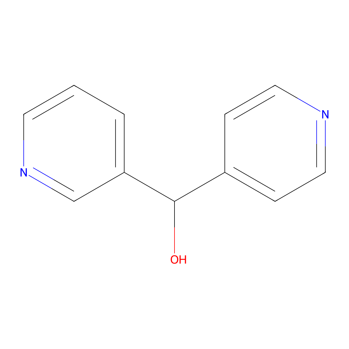Pyridin-3-yl(pyridin-4-yl)methanol molecular structure, CAS 1178728-34-1