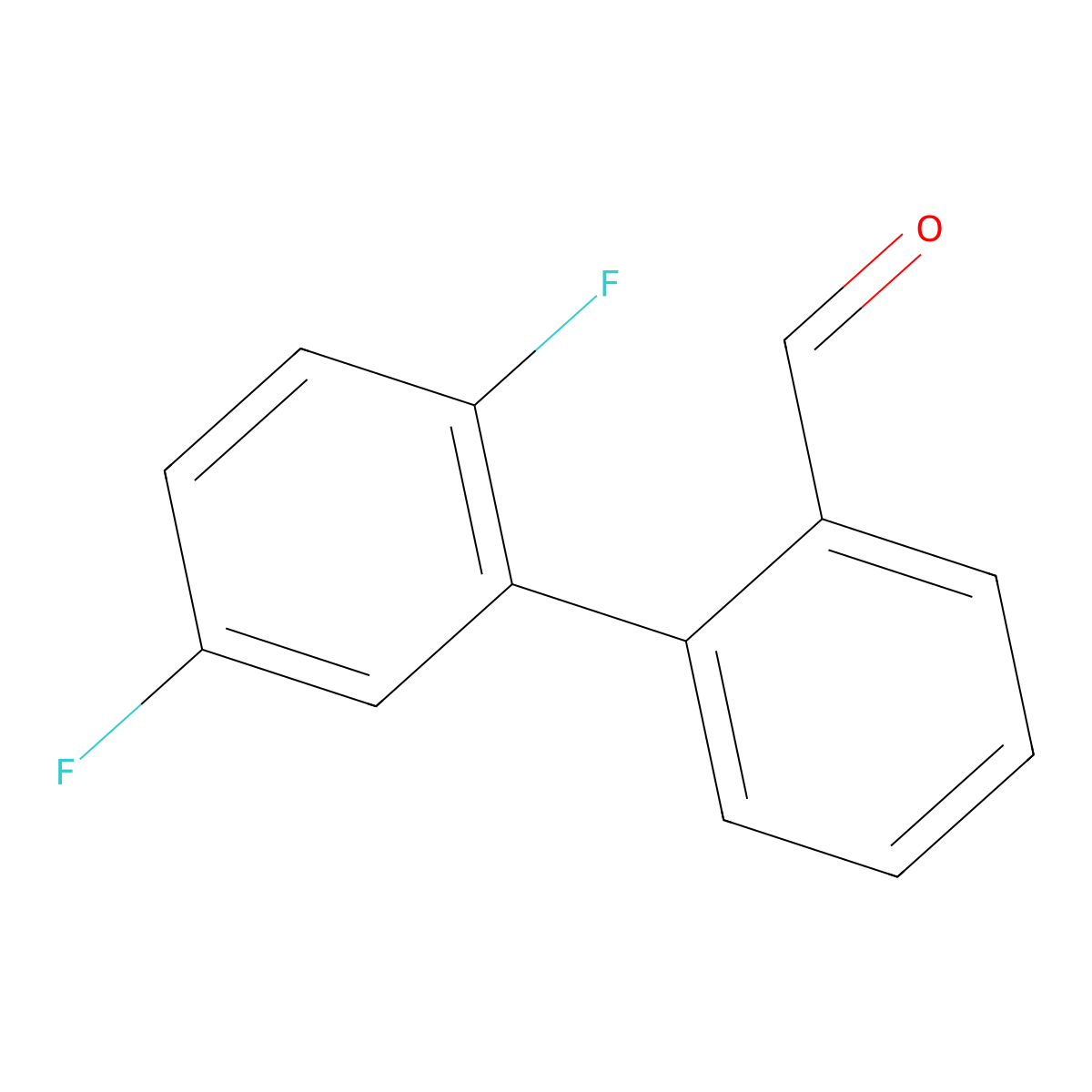 2',5'-Difluoro-[1,1'-biphenyl]-2-carbaldehyde molecular structure, CAS 1178736-69-0