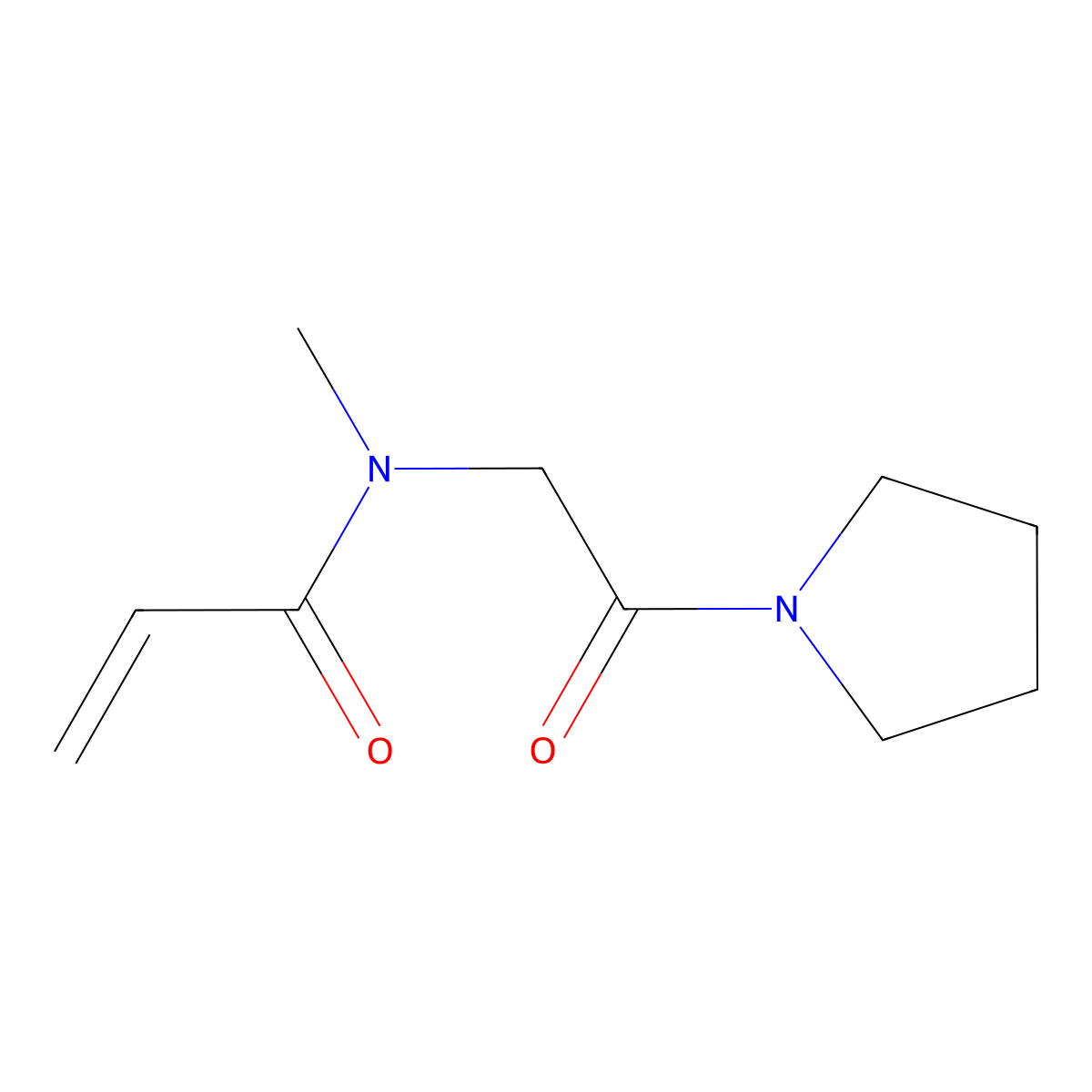 N-methyl-N-[2-oxo-2-(pyrrolidin-1-yl)ethyl]prop-2-enamide molecular structure, CAS 1178748-19-0