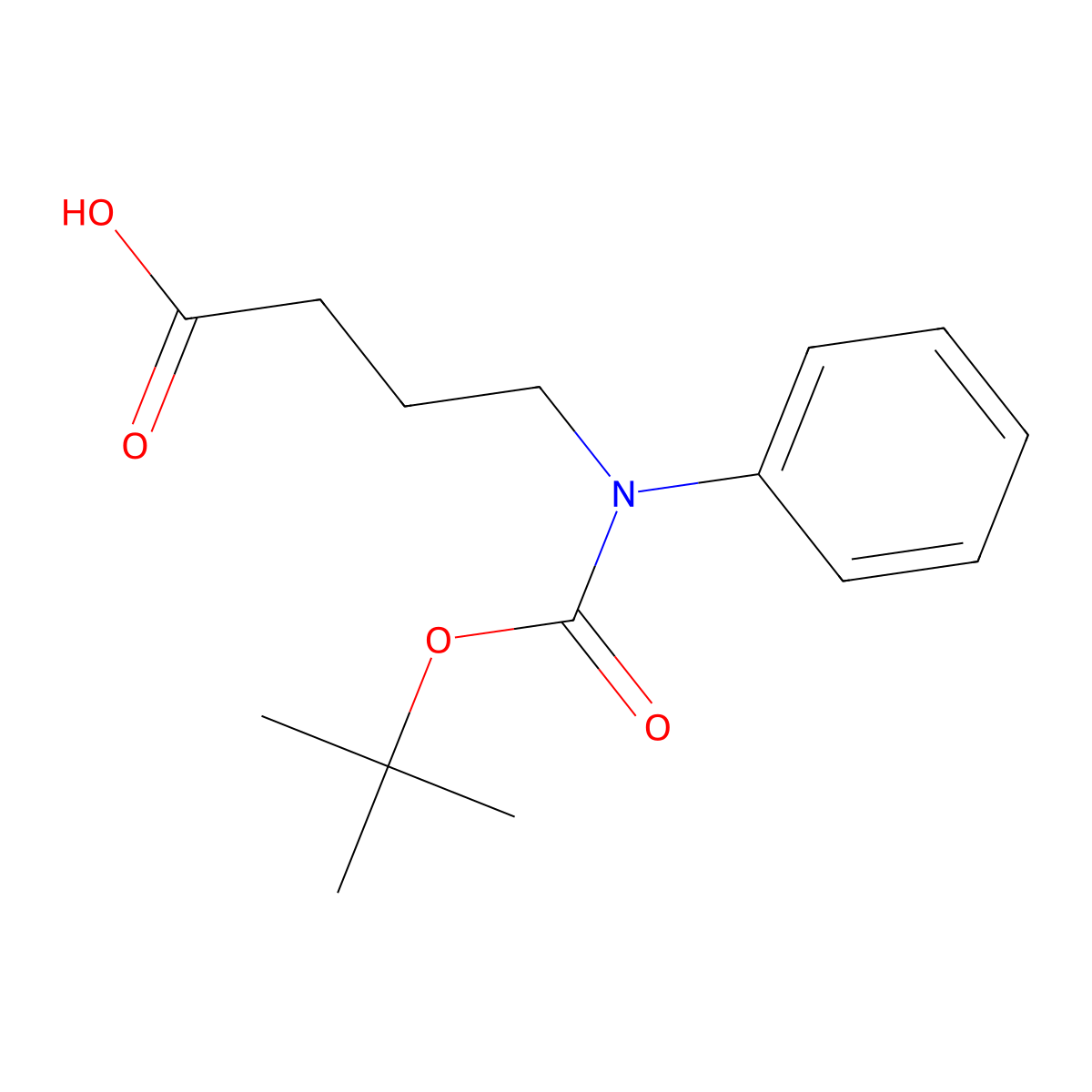 4-{[(Tert-butoxy)carbonyl](phenyl)amino}butanoic acid molecular structure, CAS 1178754-72-7