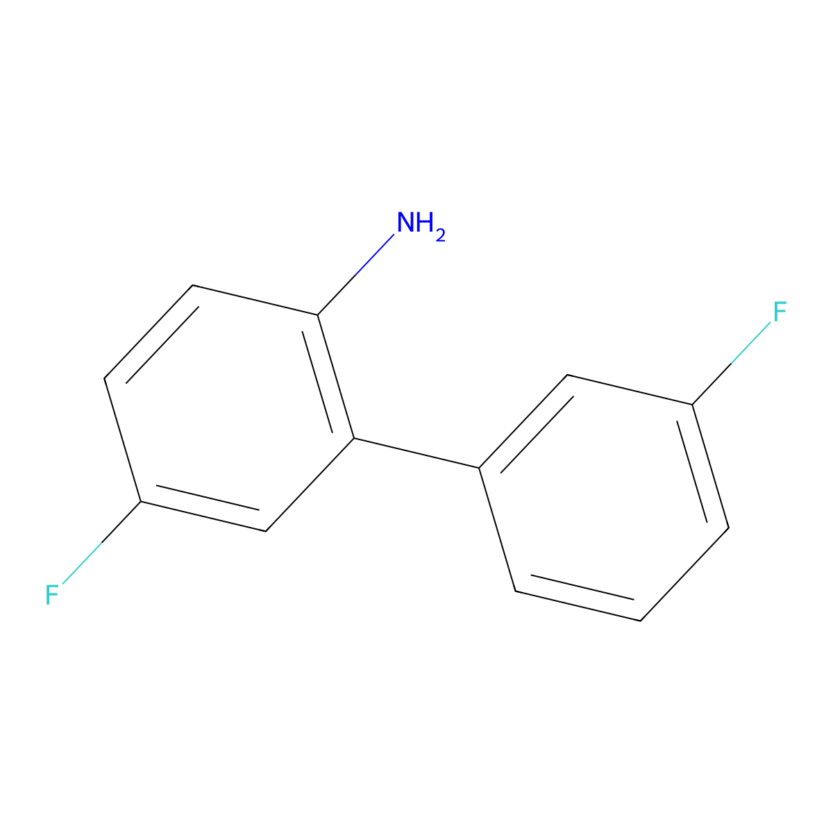 3',5-Difluoro-[1,1'-biphenyl]-2-amine molecular structure, CAS 1178787-02-4