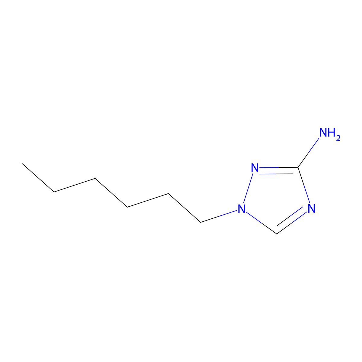 1-Hexyl-1h-1,2,4-triazol-3-amine molecular structure, CAS 1178803-56-9