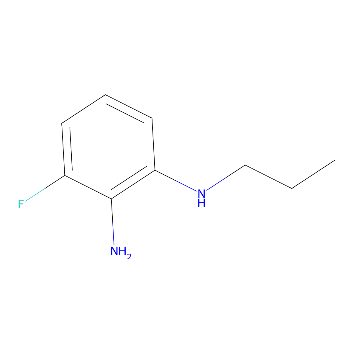 3-fluoro-N1-propylbenzene-1,2-diamine molecular structure, CAS 1178806-40-0