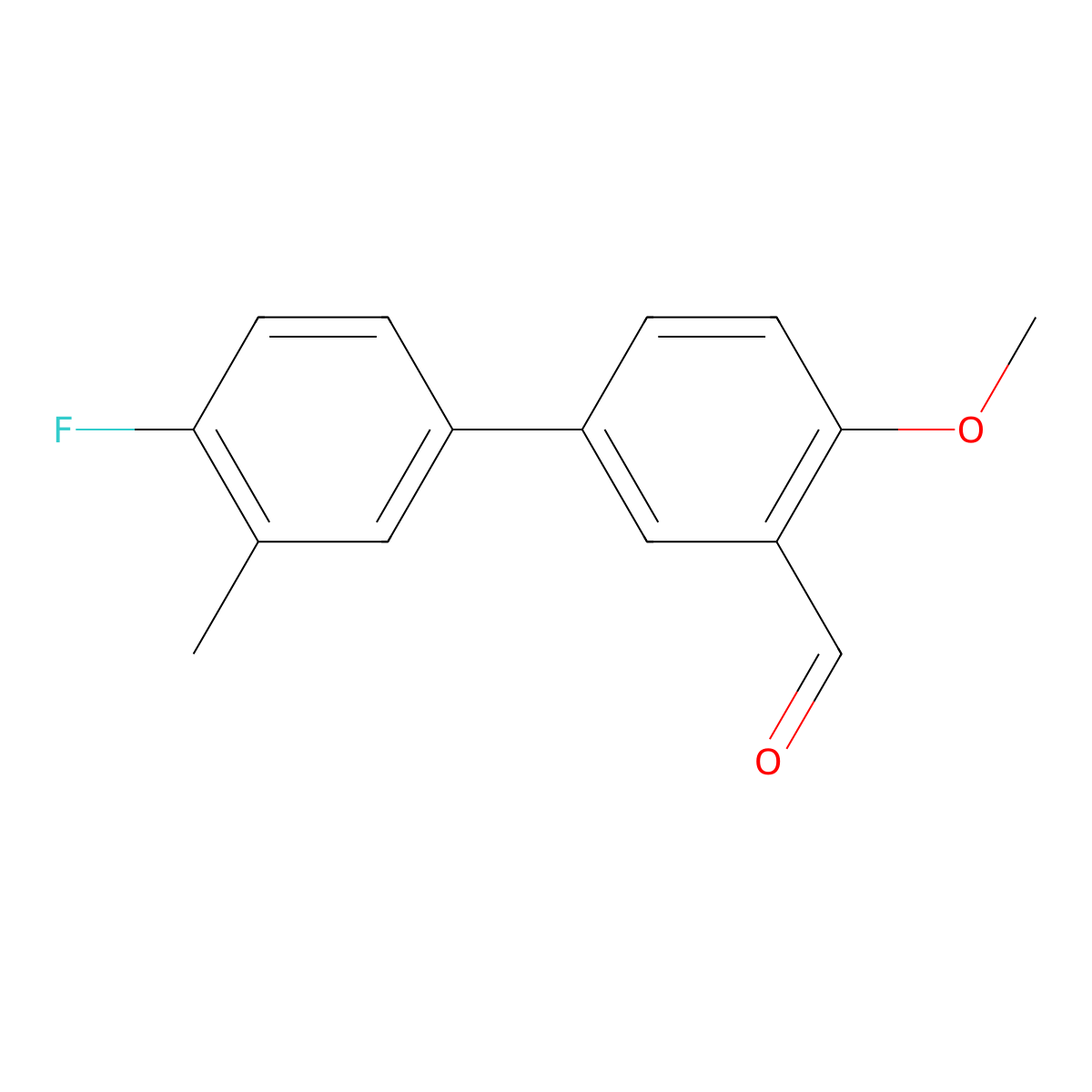 4'-Fluoro-4-methoxy-3'-methyl[1,1'-biphenyl]-3-carboxaldehyde molecular structure, CAS 1178808-62-2