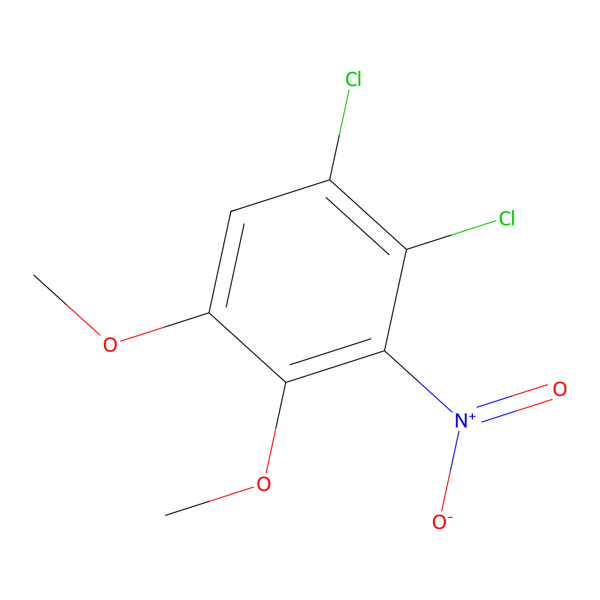 1,2-Dichloro-4,5-dimethoxy-3-nitrobenzene molecular structure, CAS 117882-84-5