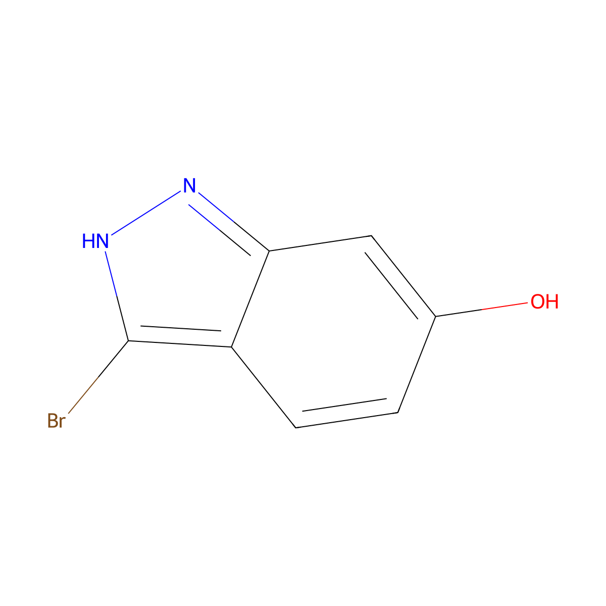 3-Bromo-1H-indazol-6-ol molecular structure, CAS 117883-42-8