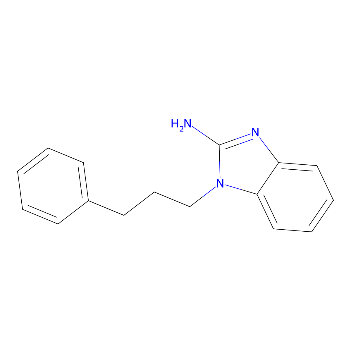 1-(3-phenylpropyl)-1H-1,3-benzodiazol-2-amine molecular structure, CAS 1178833-41-4