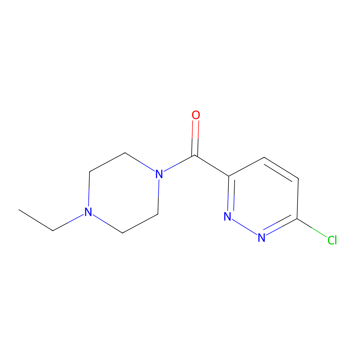 (6-Chloropyridazin-3-yl)(4-ethylpiperazin-1-yl)methanone molecular structure, CAS 1178836-15-1