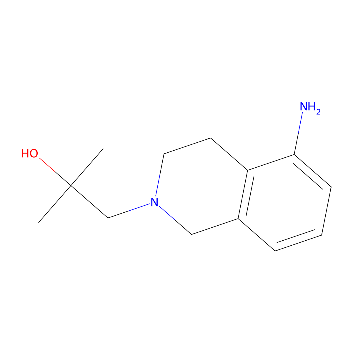 1-(5-Amino-1,2,3,4-tetrahydroisoquinolin-2-yl)-2-methylpropan-2-ol molecular structure, CAS 1178839-12-7