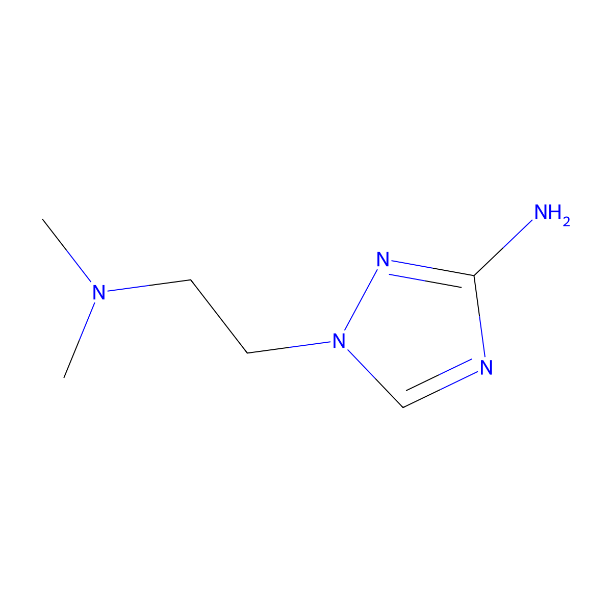 1-[2-(Dimethylamino)ethyl]-1H-1,2,4-triazol-3-amine molecular structure, CAS 1178855-30-5