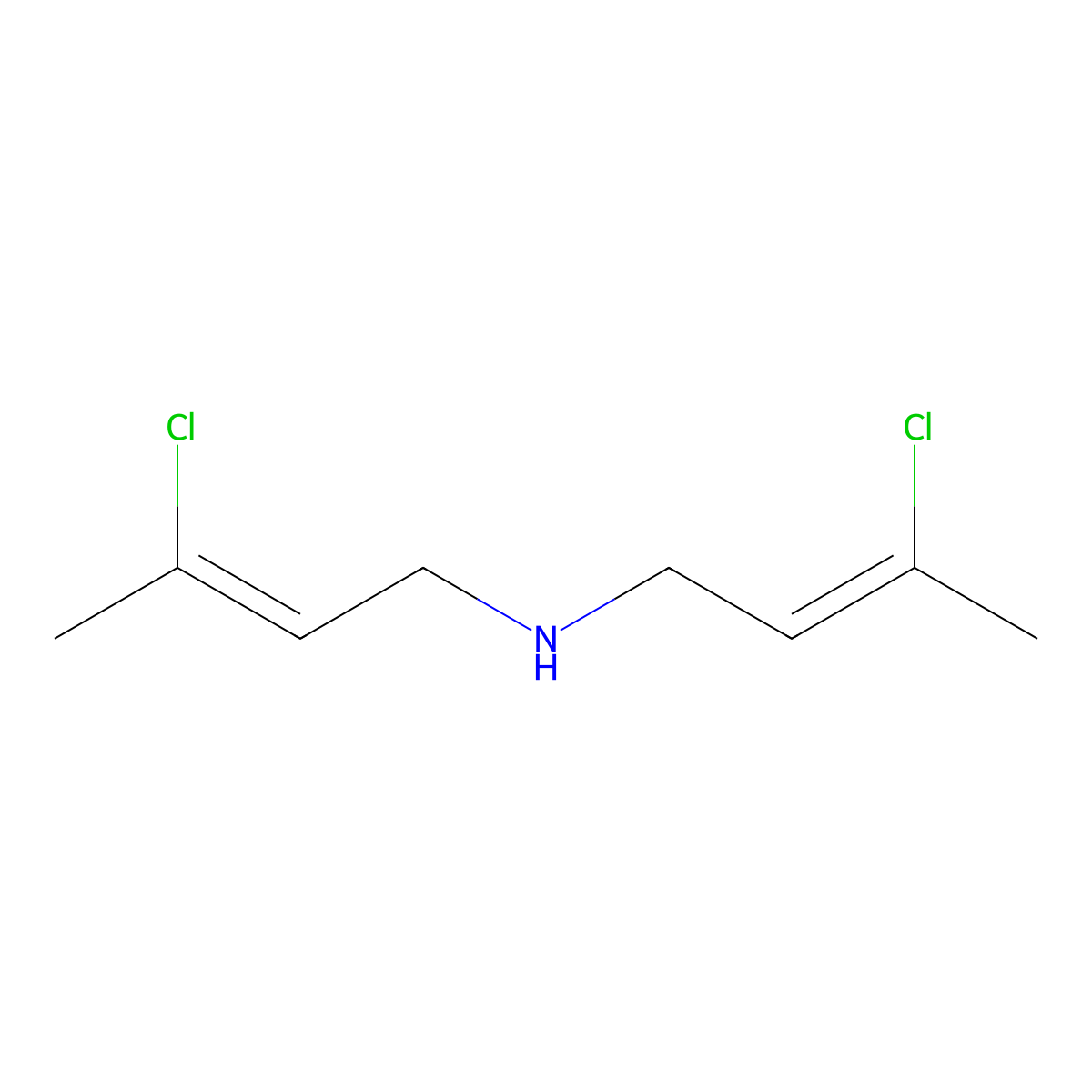 Bis-(3-chloro-but-2-enyl)-amine molecular structure, CAS 117887-82-8