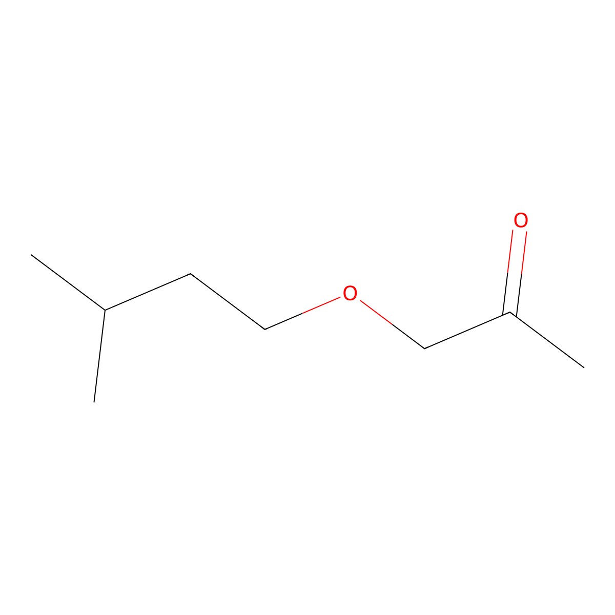 1-(3-Methylbutoxy)propan-2-one molecular structure, CAS 117888-00-3