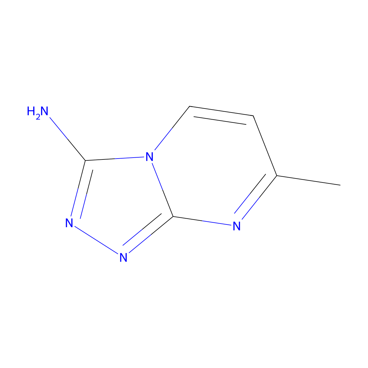 7-Methyl[1,2,4]triazolo[4,3-A]pyrimidin-3-amine molecular structure, CAS 117888-93-4