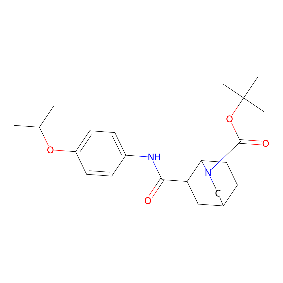 tert-Butyl 6-((4-isopropoxyphenyl)carbamoyl)-2-azabicyclo[2.2.2]octane-2-carboxylate molecular structure, CAS 1178881-82-7